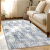 Tinyboy-hbq Tappeto Salotto Lavabile 80x120cm, Tappeto Camera da Letto Pelo Corto Moderno Antiscivolo Morbido Grigio Moderni Soggiorno Grandi Azzurro