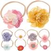 CRILSTYLEO 10 Pezzi Set Fascia Per Neonata Copricapo Fiori Accessorio Decorazione Adatta Ragazzo Ragazza Indossare Trasportare Riporre Utilizzo Shower Feste Compleanno Foto Famiglia