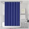 LUKDUNG Tenda da Bagno 180 x 180 cm, Anti Muffa, per Vasca e Doccia, in Tessuto PEVA Impermeabile e Lavabile, Con 12 Anelli, Blu Scuro
