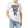 Nike M NSW Tee Icon JDI Hbr, T-Shirt Uomo, White/Black, L