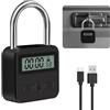 yotutun Smart Time Lock, Lucchetto Smart con LCD Display Blocco Tempo Massimo 99 Ore ricaricabile USB Timer in Metallo Lucchetto per Prevenire Le Cattive Abitudini, Dipendenze da Telefono Cellulare