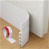 MARICATO 3 Pezzi Paraspifferi Porta Blindata, Guarnizione Sottoporta in Gomma, Paraspifferi Sottoporta Premium Ideale anche per Protezione da Suoni, Freddo, Antipolvere e Anti Bug (5 x 300 cm Bianco)