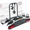 CHROMEMASTER AGURI Active Bike | Portabici Universale da Gancio Traino per Due Bici | Adatto Per e-bike, Adattatore Spina13 PIN / 7 PIN | Premontato, Antifurto; Carica Fino a 60 kg; Comodo Trasporto di Biciclette