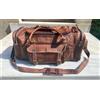 Fatto a mano Borsone da viaggio uomo 37" in vera pelle vintage marrone bagaglio weekend pa...