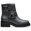 Clarks Fibbia Rebelle, Stivali alla Moda Donna, Nero Wlined Lea, 35.5 EU