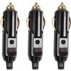 HATMINI Spina maschio per accendisigari da 12 V, presa AUX da 20 A, ricambio per presa accendisigari, 12 V/24 V, in bachelite, 3 pezzi