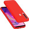 Cadorabo Custodia compatibile con Samsung Galaxy A9 2018 in LIQUID ROSSO - Coperchio protettivo in silicone TPU flessibile