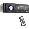 Huuimy Autoradio 1 DIN - Radio auto con Bluetooth Vivavoce: Supporta FM/SD/AUX-IN, Due porte USB, Lettore MP3 con telecomando