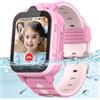 AstraMinds GPS Smartwatch Bambini 4G Telefono, IP67 Impermeabile, Orologio Smart Watch Chiamata con WiFi, Videochiamate, SOS, Sveglia, Kids Orologio per Ragazzi 4 a 12 Anni, Rosa