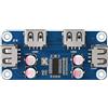 Waveshare USB HUB HAT (B) for Raspberry Pi 4B/3B+/3A+/2B/Zero/Zero W/Zero WH with 4X USB 2.0 Ports Support USB 2.0/1.1