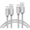 BASESAILOR Cavo USB C per iPhone 17 16 Pro Max 2M/2P,Nylon Cavi Ricarica Tipo C per Apple 15 Plus Pro Max,iPad Air 4 5,New Kindle Fire HD 10 9 11a Generazione,Samsung Z Flip Fold A54,A53,Moto G8 G9
