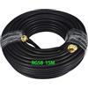 GTIWUNG Cavo Prolunga Antenna RG58 Extension Cable RP SMA 5m, RP-SMA Connettore Antenna, 5M Câble Coaxial Mâle à Femelle, Wifi Cavo di Prolunga