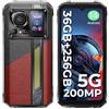 HOTWAV Hyper 7 Pro 5G Rugged Smartphone 2025 Android 14,120Hz 2.4K 6.6'' FHD+,36GB+256GB/2TB Telefono Indistruttibile 200MP 4K Video 10800mAh/33W Cellulare Antiurto Doppio Schermo/5G Dual SIM/IP68/NFC