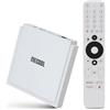 MECOOL KM2 Plus Deluxe Android TV Box, HDR 10+ 4K Dolby Vision Display, Google Netflix Certificato Prime Voice Assistant Video WiFi 6 Dual Band TV Box