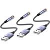 MOSWAG Adattatore audio jack per cuffie da USB a 3,5 mm da 20 cm, supporto per cuffie da USB a 3,5 poli TRRS a 4 poli, scheda audio stereo esterna per PC, laptop, PS4, Mac ecc.
