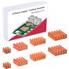 GeeekPi 8 dissipatori di calore in rame per Raspberry Pi 5, con nastro adesivo termico