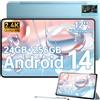 OUKITEL OT5S Tablet 12 Pollici Android 14-24(6+18) GB RAM+256GB (2TB TF) Gaming Tablet Tablet in Offerta, 8250mAh, 2.4K Display, Widevine L1, Octa-core, 16MP Dual SIM Tablet PC 4G LTE /5G WiFi/GPS