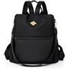 Sxett Zaino da donna multiuso antifurto zaino da donna borsa a tracolla impermeabile versatile zaino da viaggio, Nero