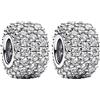 MGIUL Personaggi del Cinema Castelli Pupazzi di Neve Ali e Clips Charm Pendant Argento 925 Ciondoli Perline Gioielli Regalo per le Donne