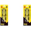 Idena 12145 - Set di matite meccaniche, 2 pezzi, 0,5 e 0,7 mm, ciascuno con 12 punte di ricambio (Confezione da 2)