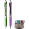 Pentel Set roller Energel BL77 2 pz (viola/verde chiaro) & Washi Tape 2 pz