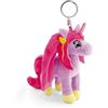 NICI Portachiavi Pony Lissy Unicorno Mandy 10cm viola - Delizioso ciondolo in forma di animale in morbido peluche con anello per cordini e pendenti