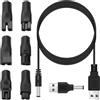 Fantasyon 7 x caricabatterie da rasoio USB universale da 5 V, cavo universale per tosaerba per connettore, ricarica linea di rasoio per diverse marche di rasoio elettrico, purificatori, tavolo lampade