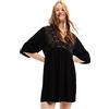 Desigual Vest_Marian, 2000 Black Abito Casual, Nero, XS Donna