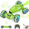 Dysaim Macchina Telecomandata per Bambini 6-12 Anni, RC Drift Car,2.4Ghz 360°Rotazione Auto Radiocomandata con Luci,Musica,Spray,Giocattoli 2 Batteria, Natale Regalo per Bambini da 6 91012 Anni, Verde
