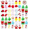LATERN 60 Pezzi Giocattoli Squishy Mochi di Natale, 30 Stili Mini Kawaii Moji di Natale Albero della Campana del Pupazzo di Neve di Santa Spremere i Giocattoli Morbidi per Natales Bomboniere