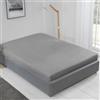 Emma Barclay Lyla - Lenzuolo con angoli, per letto matrimoniale, colore: grigio