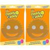 Scrub Daddy Caddy Smart Storage for Smile Face Sponges, Plastica (Confezione da 2)