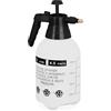 Relaxdays Spruzzatore a Pressione da 2 L, Ugello Regolabile, Nebulizzatore Acqua e Diserbante, da Giardino, Bianco Nero, 30 x 17 x 13 cm