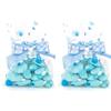 Italpak Sacchetti Trasparenti Bubbles Blu e Azzurro, 5cm, 50 Pezzi, Polipropilene (PP), 9x12,5 cm, unità (Confezione da 2)