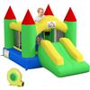 HOMCOM Gonfiabile castello gonfiabile con soffiatore, castello giochi con scivolo trampolino rete di sicurezza per bambini dai 3 ai 10 anni Oxford, 300 x 180 x 160 cm