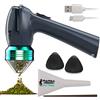 Mamba Grinder Charcoal Grey 1Gr. Macina erbe elettrico, ricaricabile tramite USB. Macinino in lega di alluminio, incluso set di accessori per spezie, erbe aromatiche, spezie, erbe aromatiche