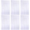 O-Kinee 6pz Foil Tenda Tende Metalliche Tinsel, Orpelli e Festoni Lamina Frangia per Decorazioni Battesimo Compleanno Matrimonio Festa, Photo Wall Contesto (1m*2m) (Bianco)