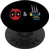 Marvel Studios Deadpool & Wolverine Mask & Claw Emoji Icons PopSockets PopGrip Adesivo