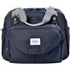 Béaba, Borsa Fasciatoio Genève II, Borsone per Pannolini, Materassini per il Cambio dei Neonato, Modulabile, Taschino Isotermico per pasti, Sistema di aggancio al Passeggino - Blu