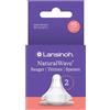 Lansinoh NaturalWave - Set di 2 tettarelle, misura XS - flusso di latte extra lento - adatto per neonati - a partire da 0 mesi