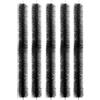Hoopever Confezione da 5 spazzole per grondaie, 600 x 100 mm, spazzola sicura in grondaia, fermi per foglie, spazzola di scarico per grondaie, tubo di scarico per tubi di scarico e foglie, colore: nero