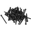PATIKIL M2x30mm Esagonale Esagono incassato Zigrinato Piatta Testa Bullone Vite, 50pz 12.9 Acciaio Lega Svasata Viti