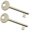 GAMOBIFER Chiave per Serratura AGB Interna ad Incasso (NICHELATO, N. 5)