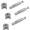 Merriway Bulk Hardware BH06023 Flat Pack Furniture cabinet Cam bullone dado di bloccaggio vite di fissaggio (15 mm x 11.7 mm) e tasselli (M6 x 42 mm), set da 10 pezzi