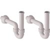 Geberit serie 151.100.11.1 Sifone per lavabo in PP bianco orientabile 11/4 x40 mm (Confezione da 2)