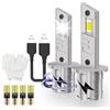 Teguangmei Lampadine LED H1 90W 18000LM 6500K Bianco Lampadine per Fari Auto con Ventola di Raffreddamento, H1 Abbaglianti e Anabbaglianti, 1:1 Sostituzione Lampada per Alogena e Xeno, 2 Pezzi