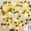 yowin Edera Finta da Esterno 10M 100 LED Luci Stringa a Batteria