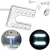 Niiyen Lampada per macchina da cucire, lampada flessibile a collo di cigno a LED con base magnetica per macchina da cucire 110-265 V spina europea