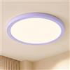 LQWELL® Plafoniera Lampada da soffitto a LED, Lampada da bagno impermeabile IP44 Rotonda Piatta 18W 4000K 1600LM Sottile per Soggiorno Bagno Camera da letto Cucina Seminterrato Ufficio, 220 * 24mm