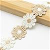 XCSJ 5 Yarde 2.5cm Nastro Di Fiori In Poliestere Passamaneria Decorativa Trim Nastro Fiore Applique Nastri Decorativi Tessuto Per Fascia Per Capelli, Abbigliamento, Decorazioni Per Feste (albicocca)